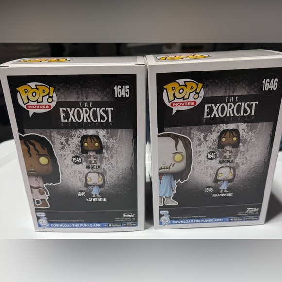Funko Pop: The Exorcist Believer Bundle. Includes Katherine 1646 & Angela 1645. - Picture 3 of 6
